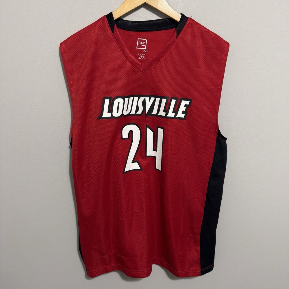 Louisville Cardinals Basketball Jersey NCAA #24 Harrell Red Men's Large